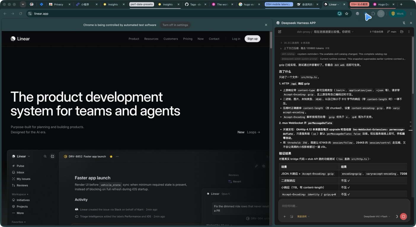 Chrome 侧边栏中的 DSH 面板
